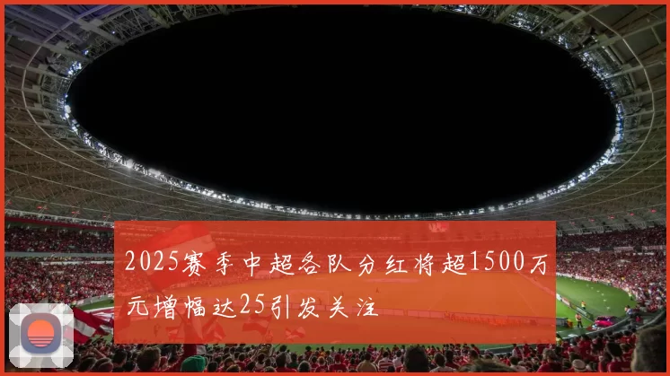 2025赛季中超各队分红将超1500万元增幅达25引发关注